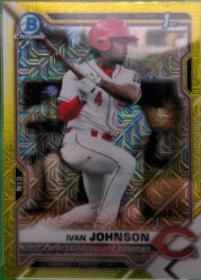 Ivan Johnson [Yellow Refractor Mega Box Mojo] #BCP-149