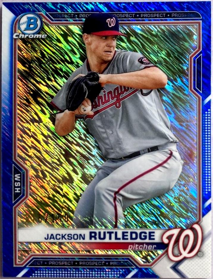 Jackson Rutledge [Blue Shimmer Refractor] #BCP-103