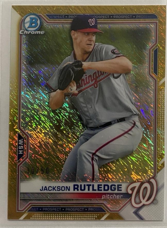 Jackson Rutledge [Gold Refractor Mega Box Mojo] #BCP-103