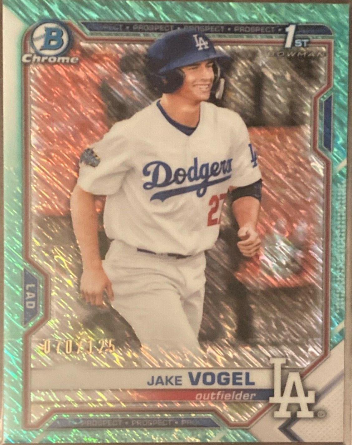 Jake Vogel [Aqua Shimmer Refractor] #BCP-59