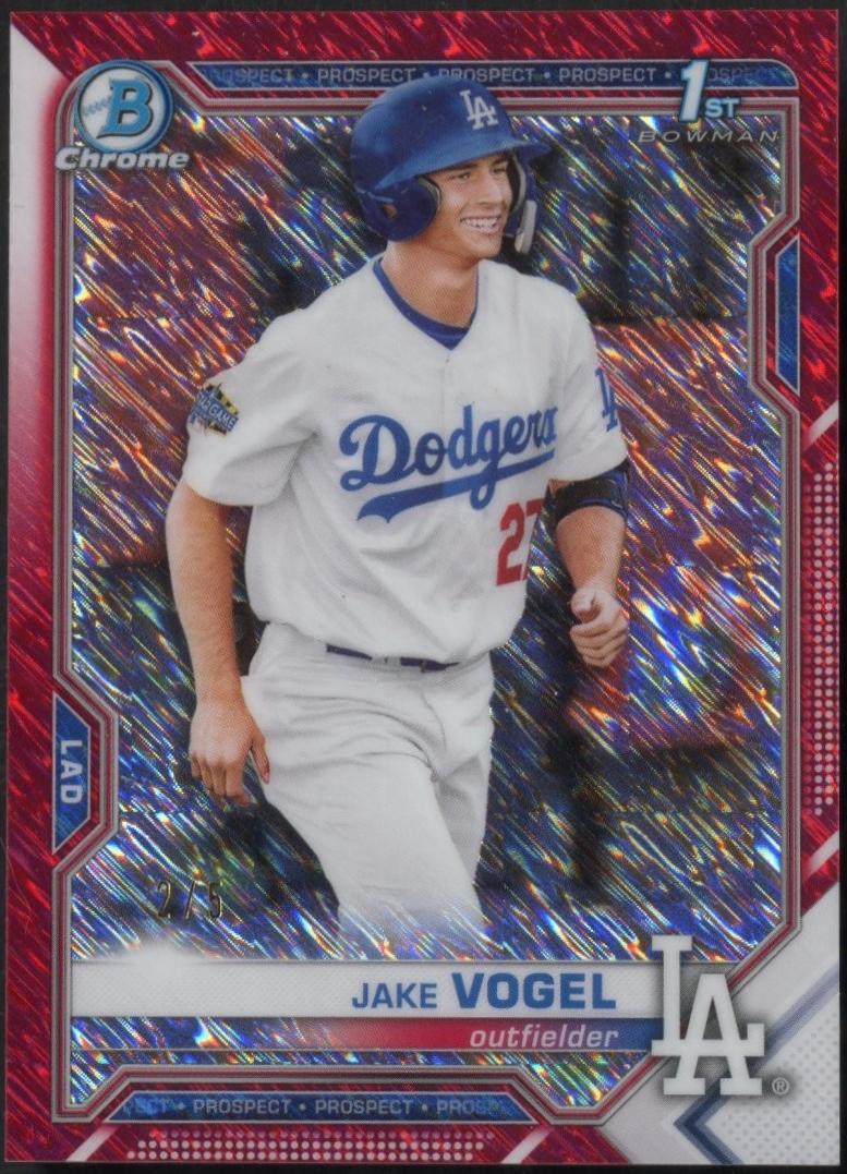 Jake Vogel [Red Shimmer Refractor] #BCP-59