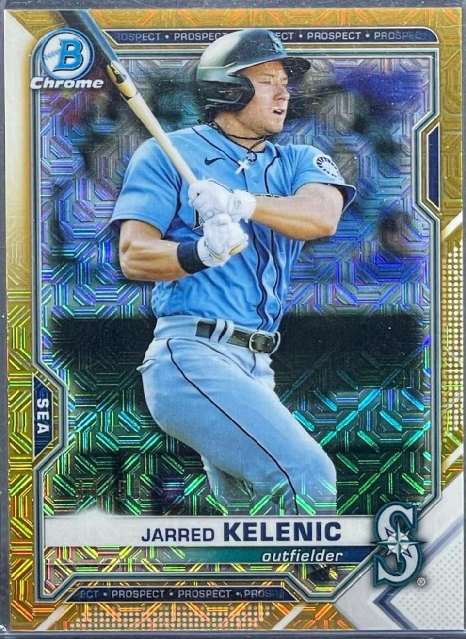 Jarred Kelenic [Gold Shimmer Refractor] #BCP-102