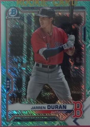 Jarren Duran [Aqua Shimmer Refractor] #BCP-135