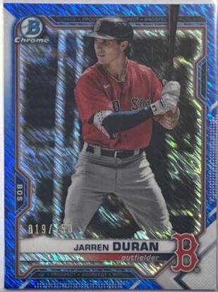 Jarren Duran [Blue Shimmer Refractor] #BCP-135
