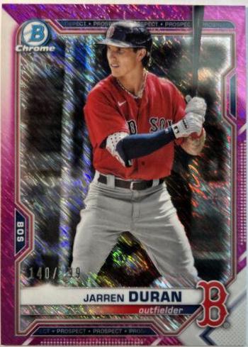Jarren Duran [Fuchsia Shimmer Refractor] #BCP-135