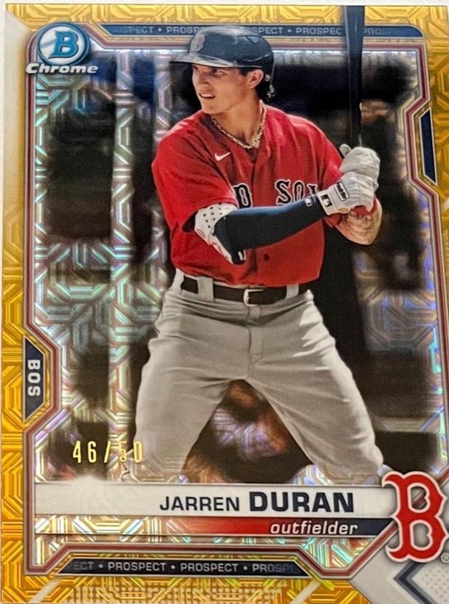 Jarren Duran [Gold Refractor Mega Box Mojo] #BCP-135