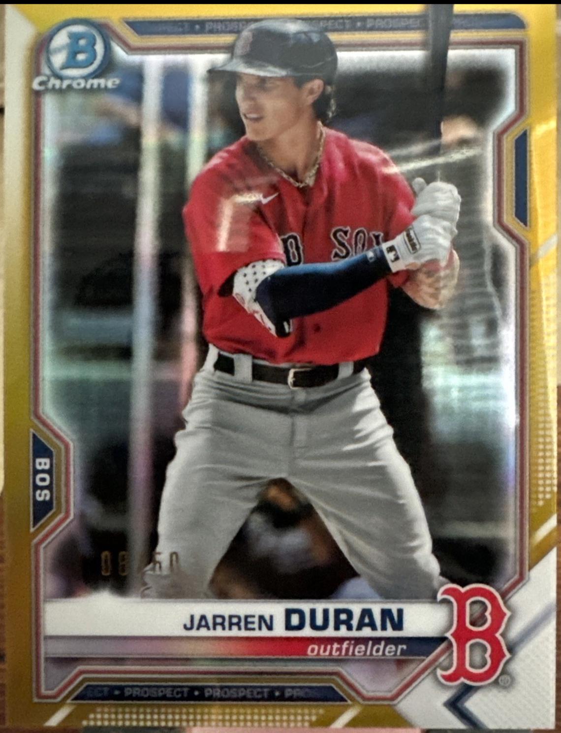 Jarren Duran [Gold Refractor] #BCP-135