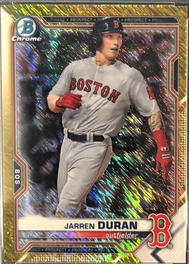 Jarren Duran [Gold Shimmer Refractor] #BCP-135