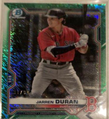 Jarren Duran [Green Refractor Mega Box Mojo] #BCP-135