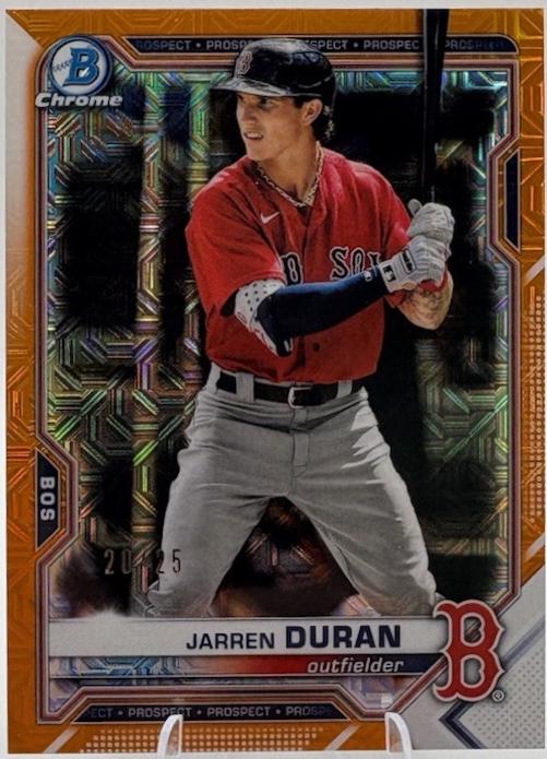 Jarren Duran [Orange Refractor Mega Box Mojo] #BCP-135