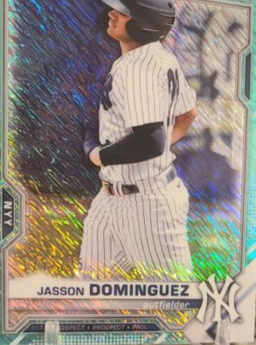 Jasson Dominguez [Aqua Shimmer Refractor] #BCP-13