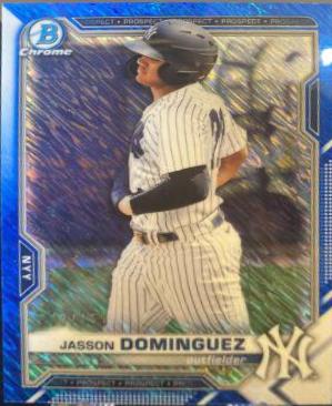 Jasson Dominguez [Blue Refractor Mega Box Mojo] #BCP-13