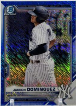 Jasson Dominguez [Blue Shimmer Refractor] #BCP-13