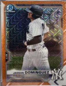 Jasson Dominguez [Orange Refractor Mega Box Mojo] #BCP-13