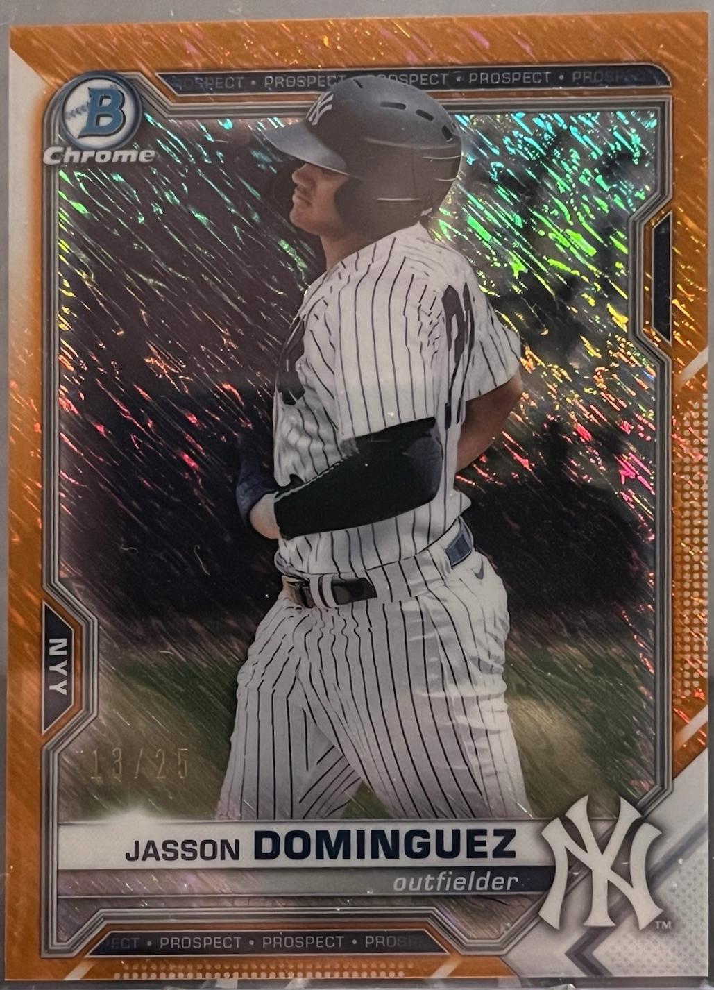 Jasson Dominguez [Orange Shimmer Refractor] #BCP-13