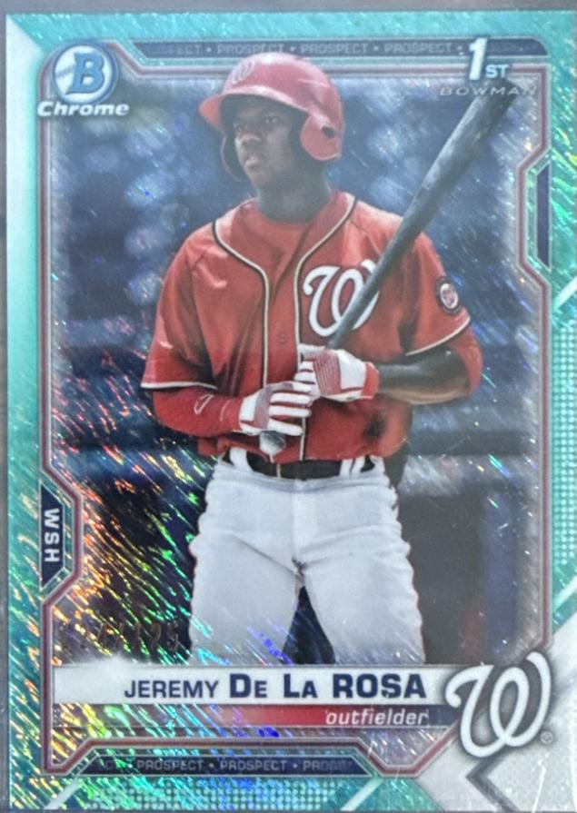 Jeremy De La Rosa [Aqua Shimmer Refractor] #BCP-25