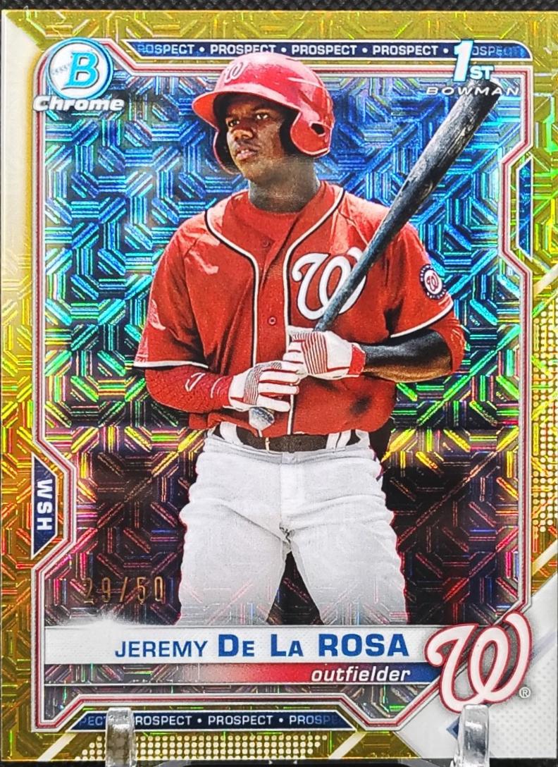Jeremy De La Rosa [Gold Refractor Mega Box Mojo] #BCP-25