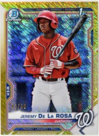 Jeremy De La Rosa [Gold Shimmer Refractor] #BCP-25