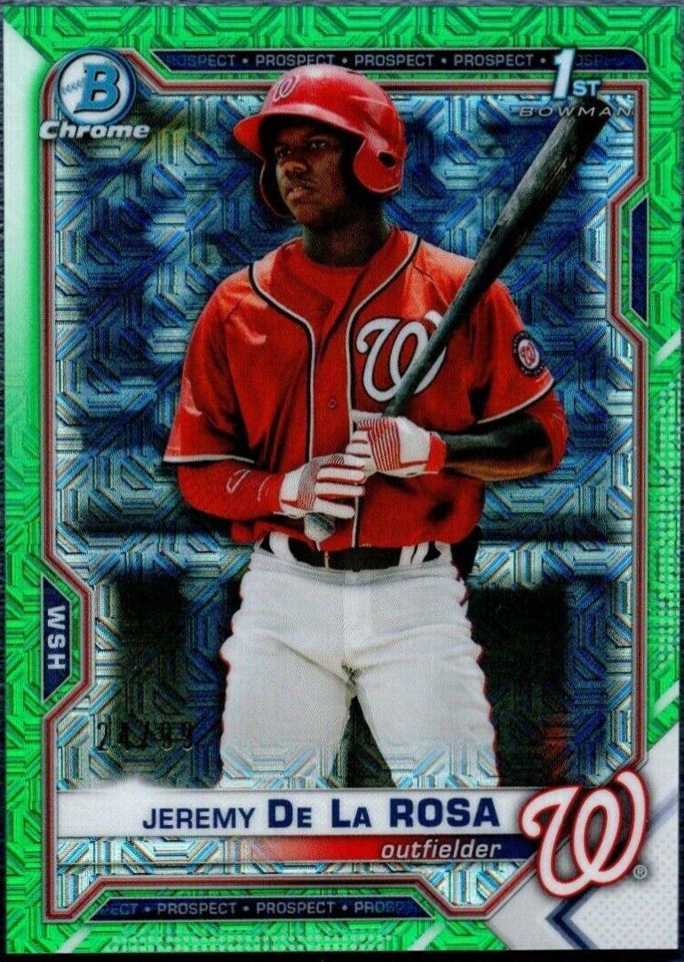 Jeremy De La Rosa [Green Refractor Mega Box Mojo] #BCP-25