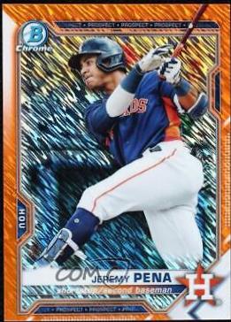 Jeremy Pena [Orange Shimmer Refractor] #BCP-11