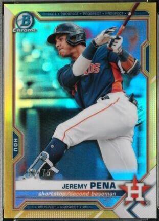 Jeremy Pena [Yellow Refractor] #BCP-11