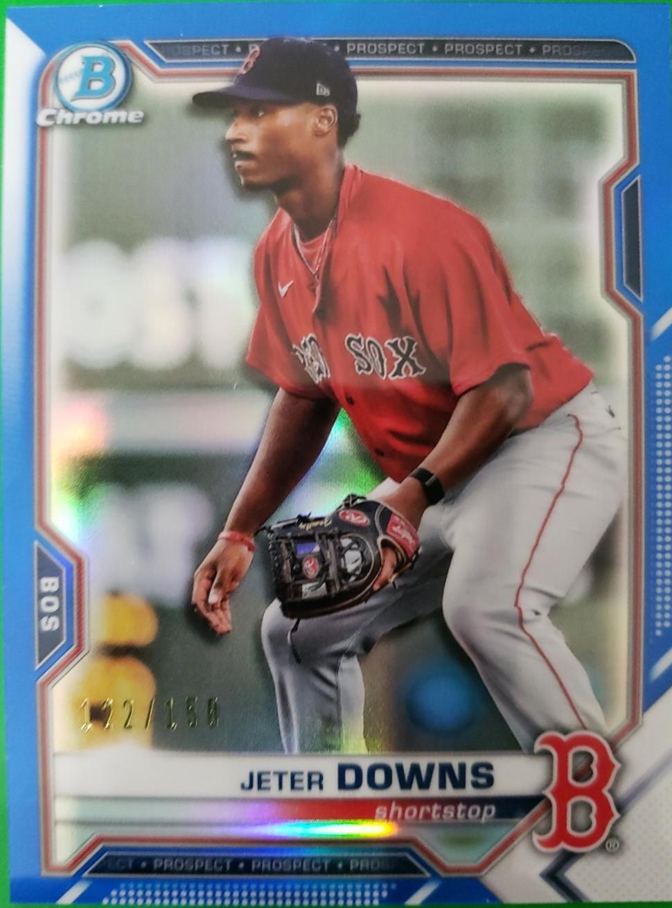 Jeter Downs [Blue Refractor] #BCP-107