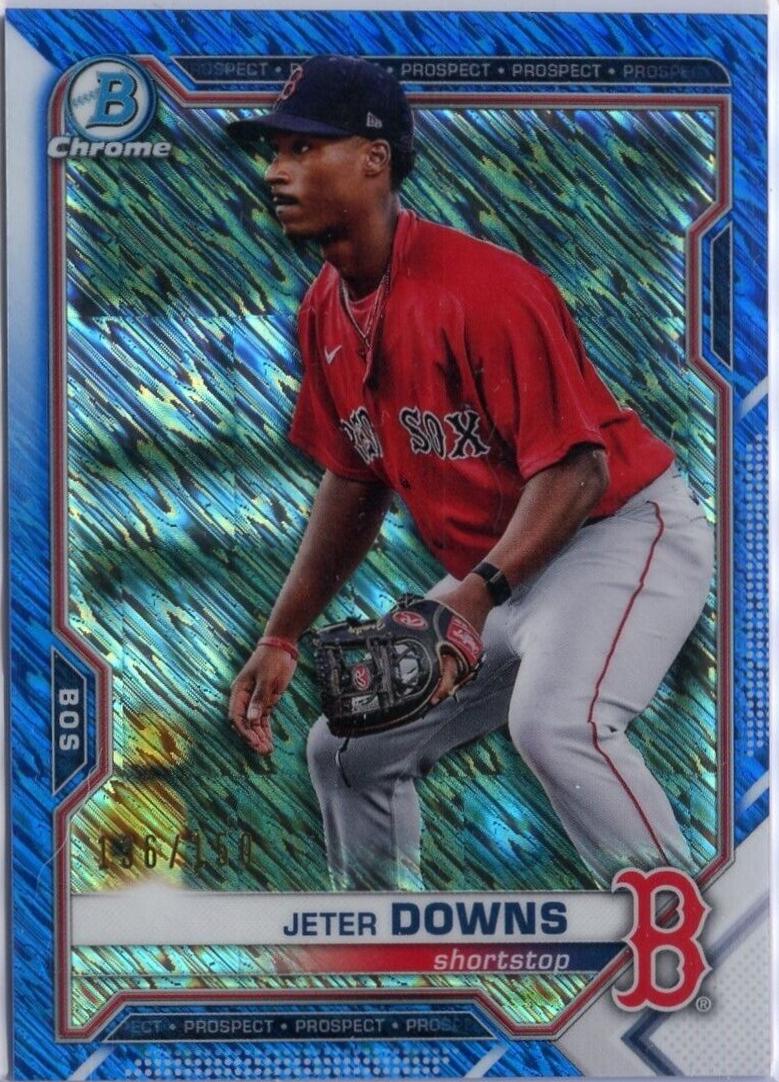 Jeter Downs [Blue Shimmer Refractor] #BCP-107