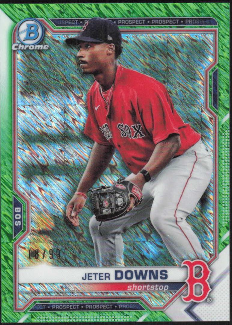 Jeter Downs [Green Refractor] #BCP-107