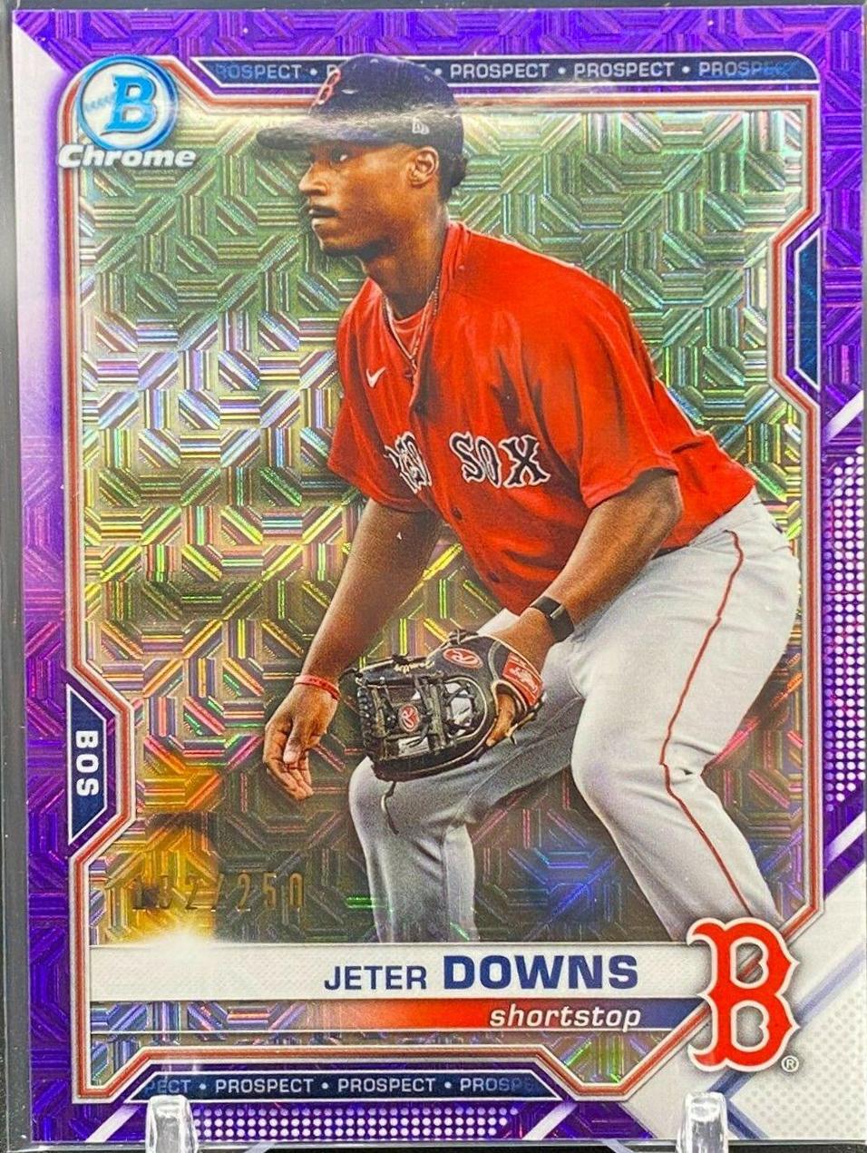 Jeter Downs [Purple Refractor Mega Box Mojo] #BCP-107