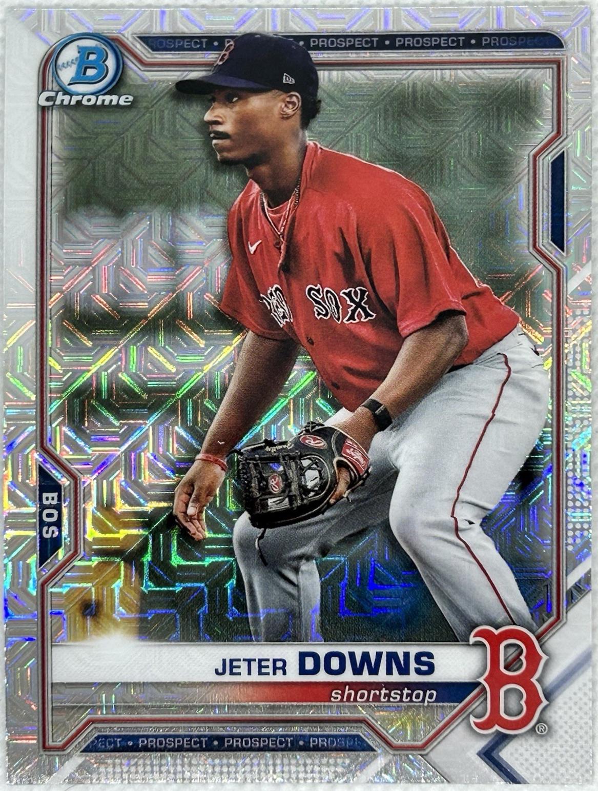 Jeter Downs [Yellow Refractor Mega Box Mojo] #BCP-107