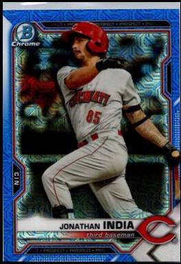 Jonathan India [Blue Refractor Mega Box Mojo] #BCP-46