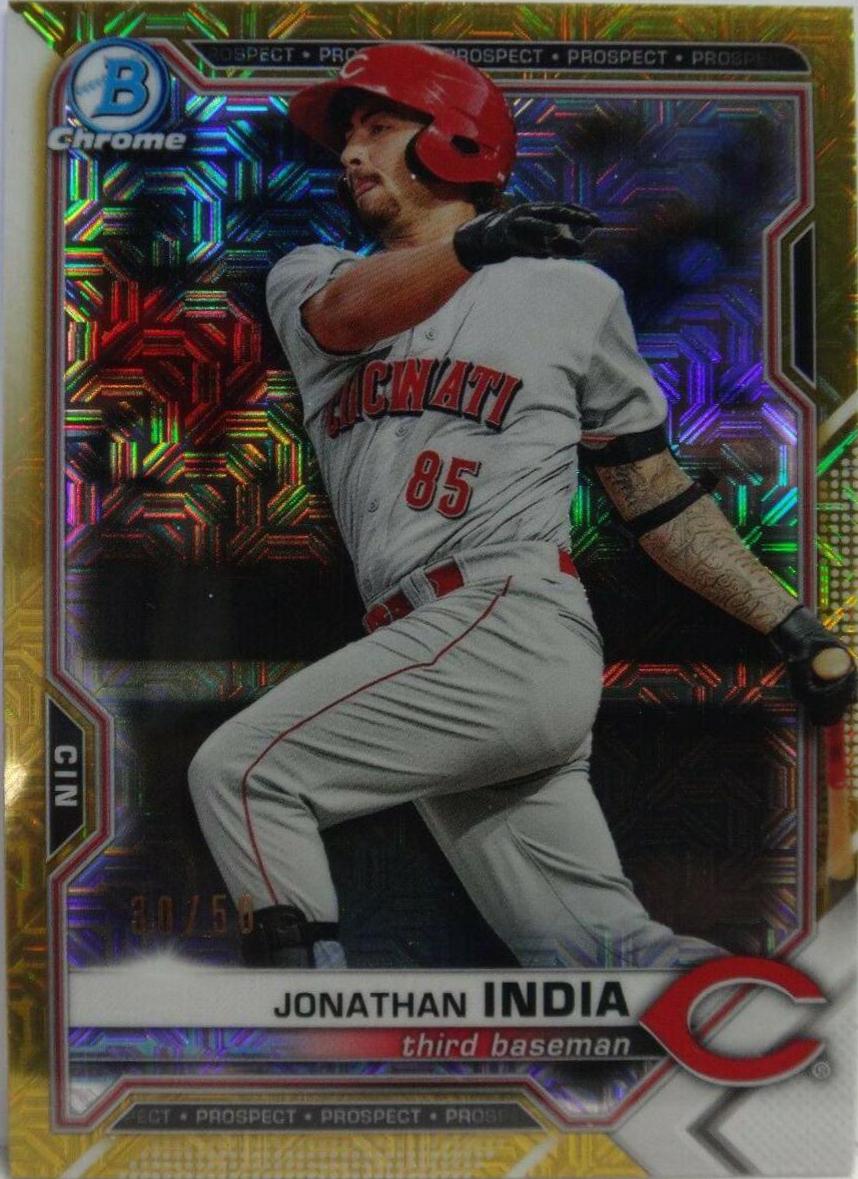 Jonathan India [Gold Refractor Mega Box Mojo] #BCP-46