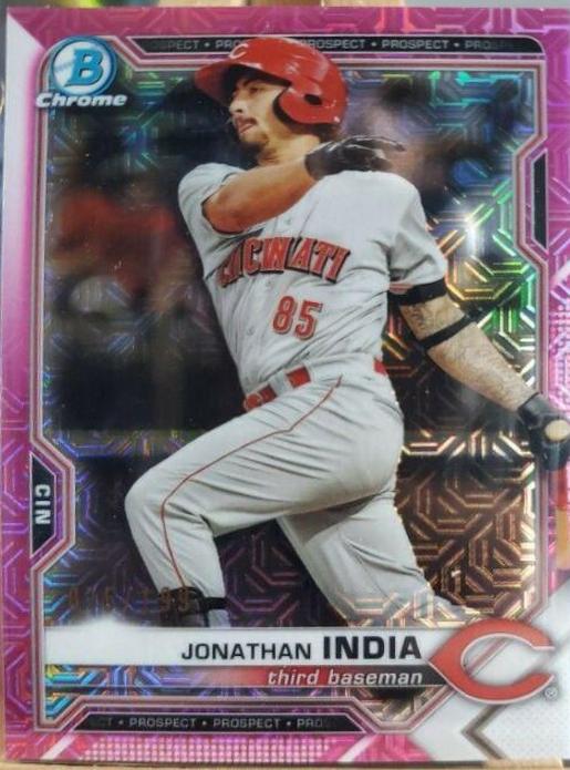 Jonathan India [Pink Refractor Mega Box Mojo] #BCP-46