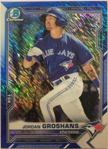 Jordan Groshans [Blue Shimmer Refractor] #BCP-70