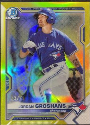 Jordan Groshans [Yellow Refractor] #BCP-70