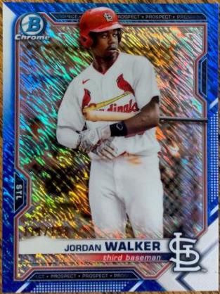 Jordan Walker [Blue Shimmer Refractor] #BCP-146