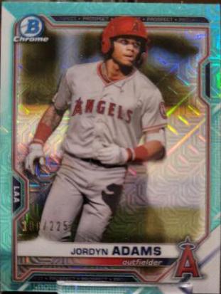 Jordyn Adams [Aqua Refractor Mega Box Mojo] #BCP-30