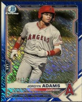 Jordyn Adams [Blue Shimmer Refractor] #BCP-30