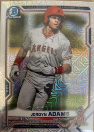Jordyn Adams [Yellow Refractor Mega Box Mojo] #BCP-30