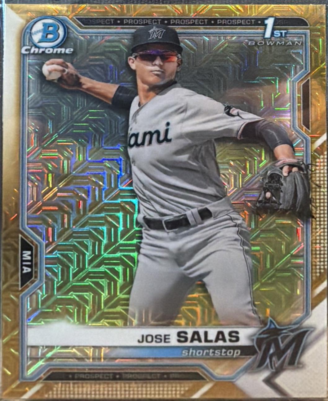 Jose Salas [Gold Refractor Mega Box Mojo] #BCP-110