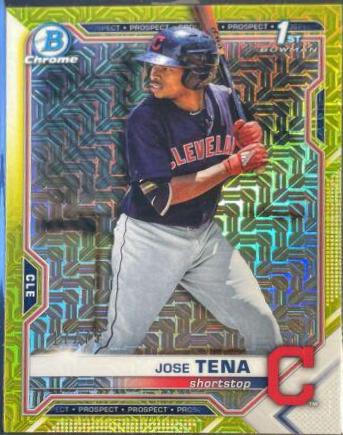 Jose Tena [Yellow Refractor Mega Box Mojo] #BCP-128