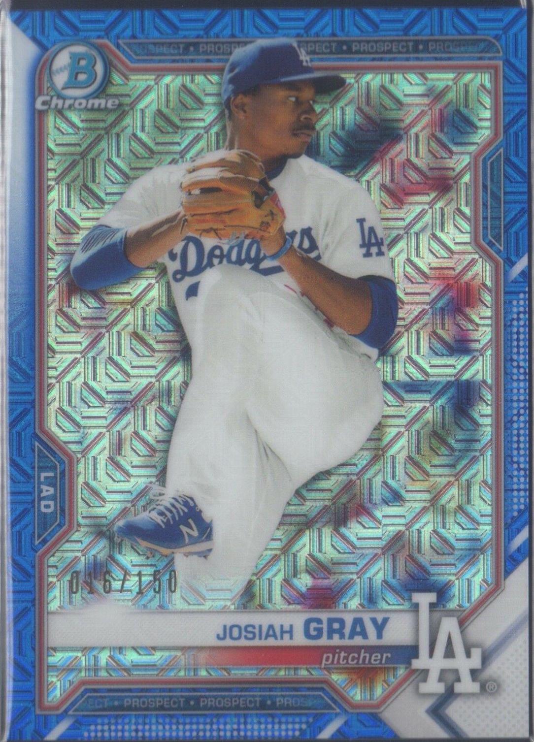 Josiah Gray [Blue Refractor Mega Box Mojo] #BCP-150
