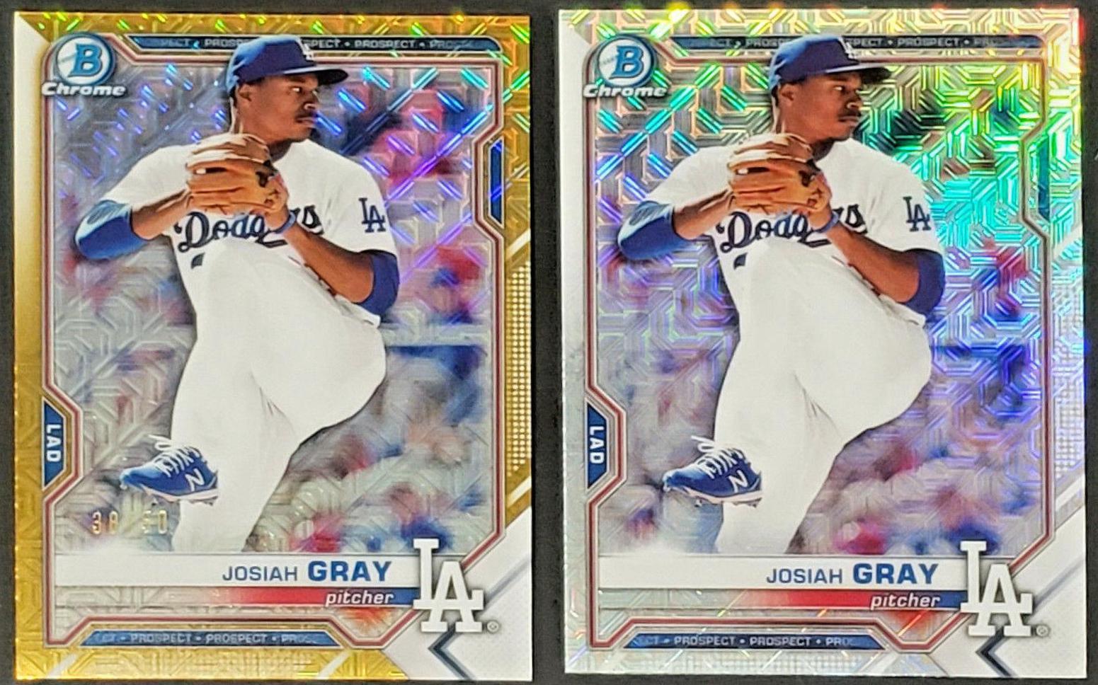 Josiah Gray [Gold Refractor Mega Box Mojo] #BCP-150
