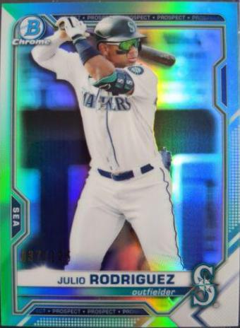 Julio Rodriguez [Aqua Refractor] #BCP-86