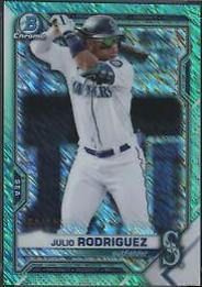 Julio Rodriguez [Aqua Shimmer Refractor] #BCP-86