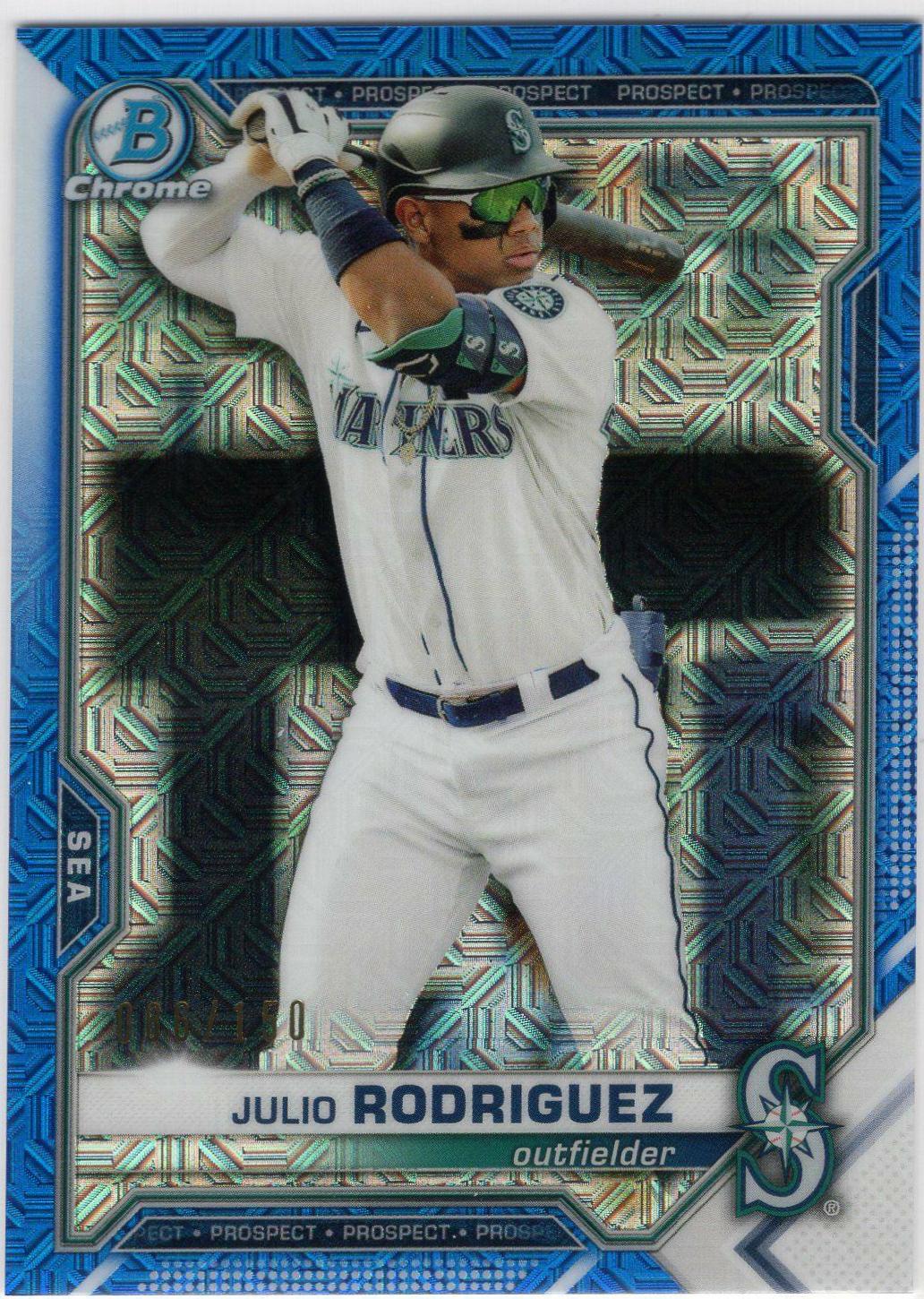 Julio Rodriguez [Blue Refractor Mega Box Mojo] #BCP-86