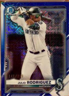 Julio Rodriguez [Blue Refractor] #BCP-86