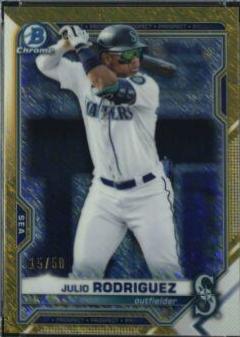 Julio Rodriguez [Gold Shimmer Refractor] #BCP-86