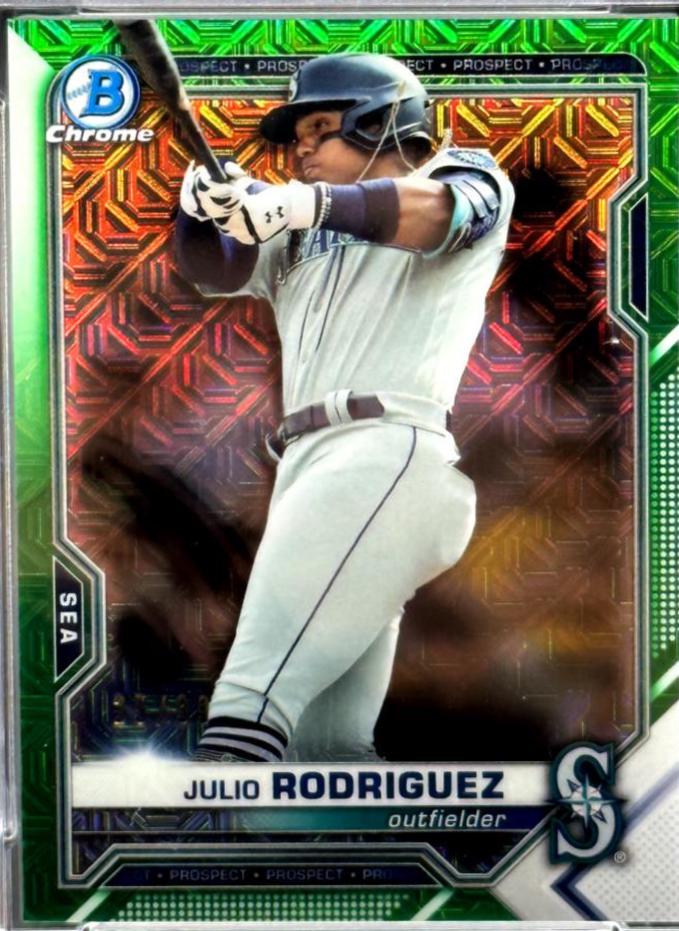 Julio Rodriguez [Green Refractor Mega Box Mojo] #BCP-86