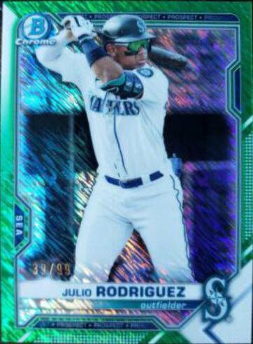 Julio Rodriguez [Green Refractor] #BCP-86
